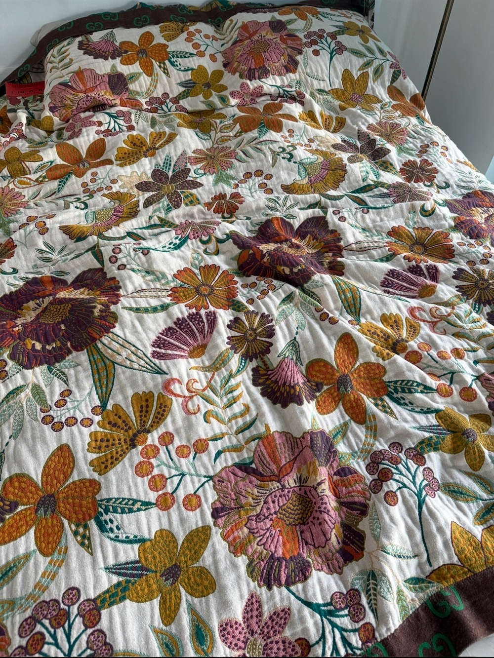 Boho style throw blanket